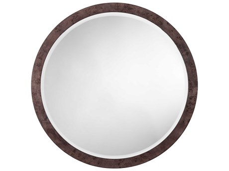 Jamie Young Chandler Charcoal Round Wall Mirror