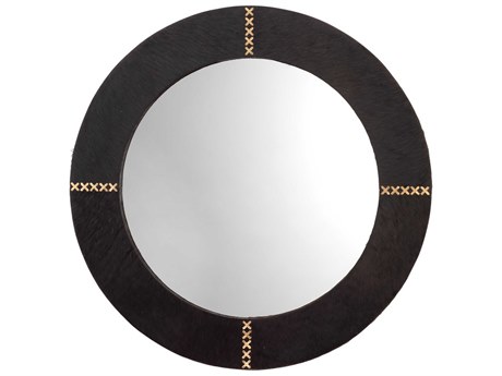 Jamie Young Cross Stitch Round Wall Mirror