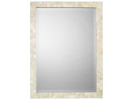 Jamie Young Mother of Pearl Rectangular Wall Mirror