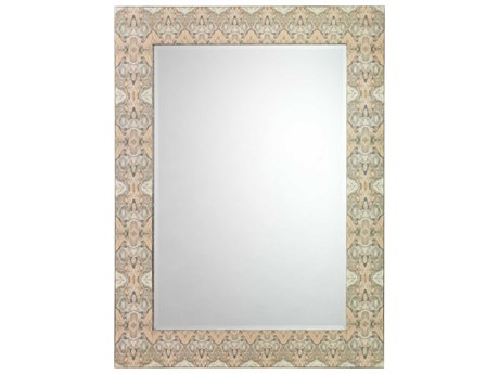 Jamie Young Grey / Cream Lacquer Rectangular Wall Mirror