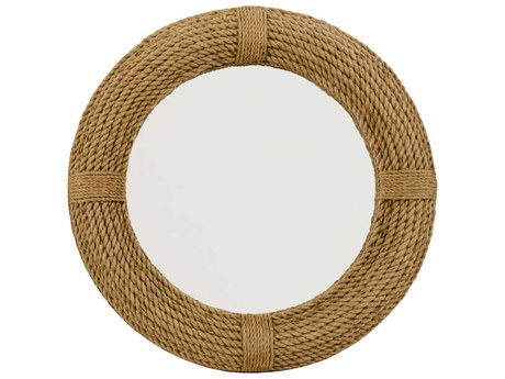 Jamie Young Natural Round Wall Mirror