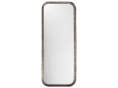 Jamie Young Silver Leaf Rectangular Wall Mirror
