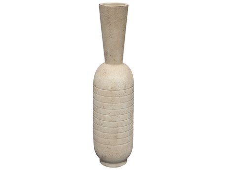Jamie Young Channel Off White Ceramic Vase