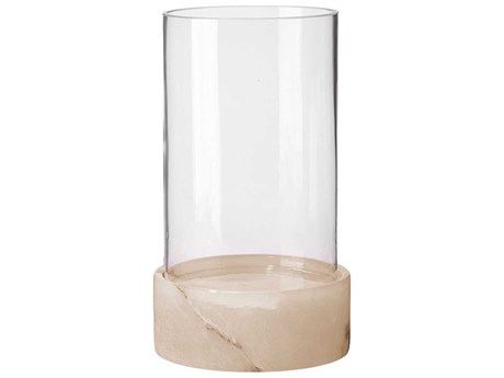 Jamie Young Charlotte Clear / Brown 9" High Hurricane