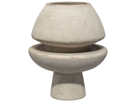Jamie Young Foundation Off White Ceramic Vase