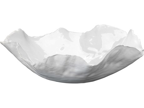 Jamie Young Peon White Ceramicy Large Bowl