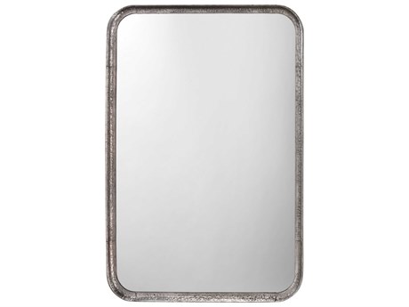 Jamie Young Silver Leaf Rectangular Wall Mirror