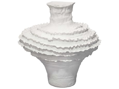 Jamie Young Ruffle White Vase