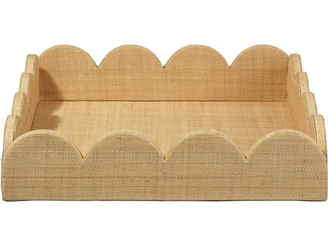 Jamie Young Wonderland Scalloped Natural Serving Tray
