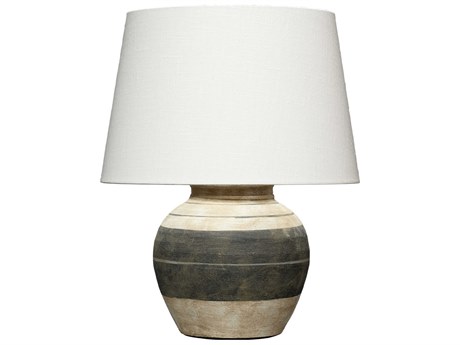 Jamie Young Beige Dark Grey Table Lamp