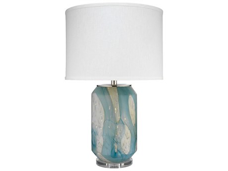 Jamie Young Helen Glass Pale Blue Buffet Lamp