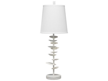 Jamie Young Petals Textured White Buffet Lamp