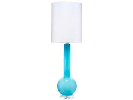 Jamie Young Studio Powder Glass Blue Buffet Lamp