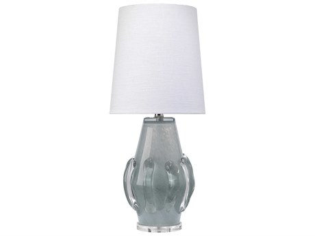 Jamie Young Talon Glass Cornflower Blue Buffet Lamp