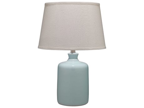 Jamie Young Milk Jug Light Blue Pebble Linen Cone Table Lamp