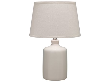 Jamie Young Milk Jug Cream Pebble Linen Cone Off White Table Lamp