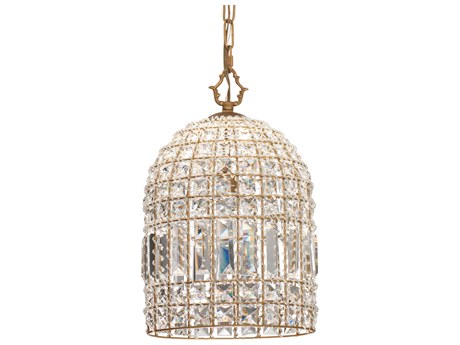 Jamie Young Crystal 1-Light Gold Mini Pendant