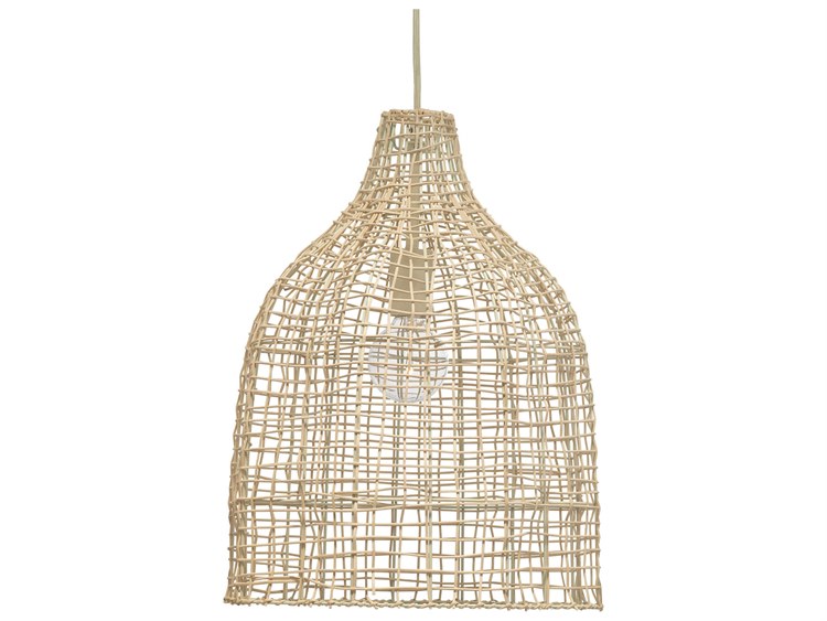 Photos - Chandelier / Lamp Jamie Young Co Jamie Young Whisper 1-Light Cream Brown Pendant LS5WHISPMUBE