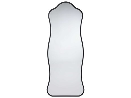 Jamie Young Aurora Satin Black Wall Mirror
