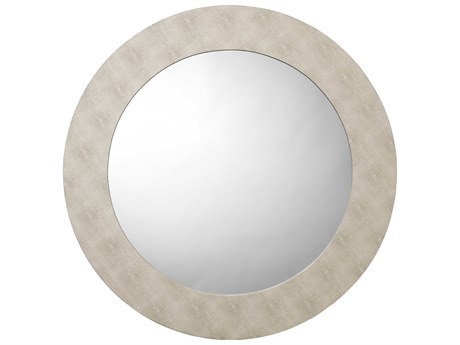 Jamie Young Chester Ivory Round Wall Mirror