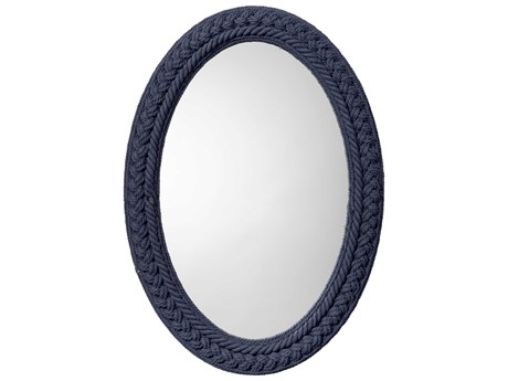 Jamie Young Club Indigo Oval Wall Mirror