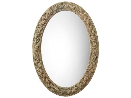 Jamie Young Lark Natural Oval Wall Mirror