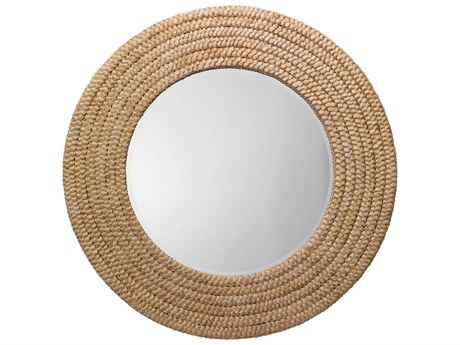 Jamie Young Meadow Natural Round Wall Mirror