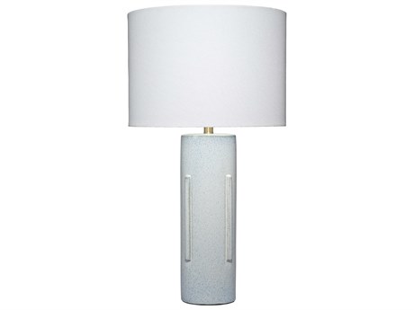 Jamie Young Finn Gradient Blue Off White Linen Buffet Lamp