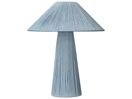 Jamie Young Tension Blue Jute Dyed Thread Cone Table Lamp
