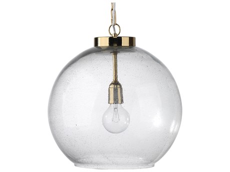 Jamie Young Luca 1-Light Brass Globe Pendant
