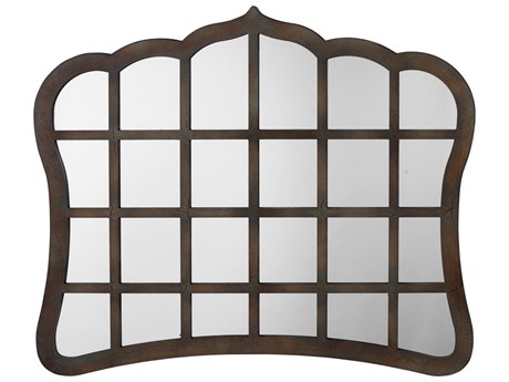 Jamie Young Window Antique Grey Wall Mirror