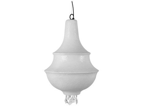 Karman Lady D 1-Light White Bell Pendant