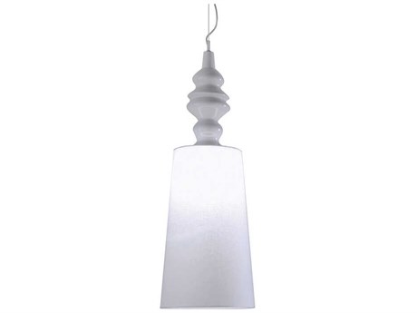 Karman Ali E Baba 1-Light White Cylinder Pendant