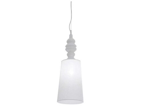 Karman Ali E Baba 1-Light White Cylinder Mini Pendant