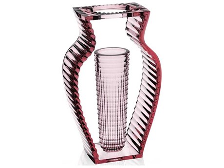 Kartell Outdoor I-shine Transparent Pink 8'' Vase