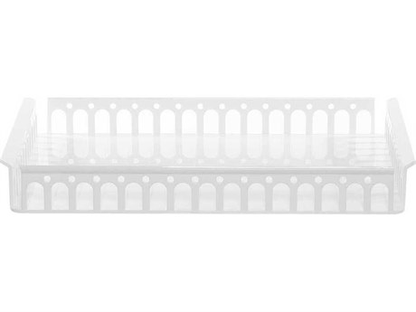 Kartell Outdoor Piazza White Transparent 18'' Tray