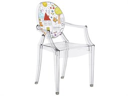 Kartell Outdoor Lou Ghost Crystal Drawings Resin Kid Dining