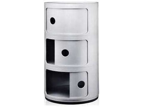 Kartell Outdoor Componibili Silver Storage Rack