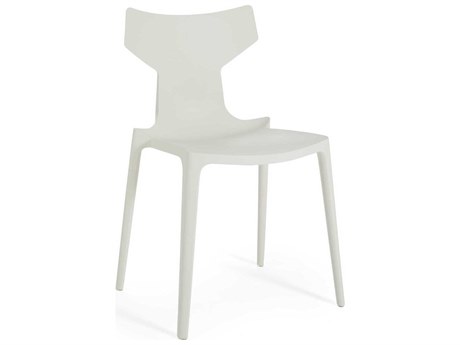 Kartell Outdoor Re-chair White Resin Dining Side Chair  (Sold in 2)
