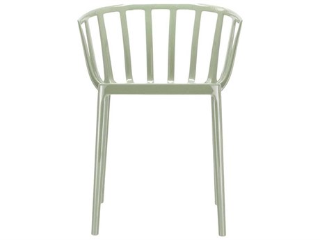 Kartell Outdoor Venice Sage Green Resin Dining Arm Chair
