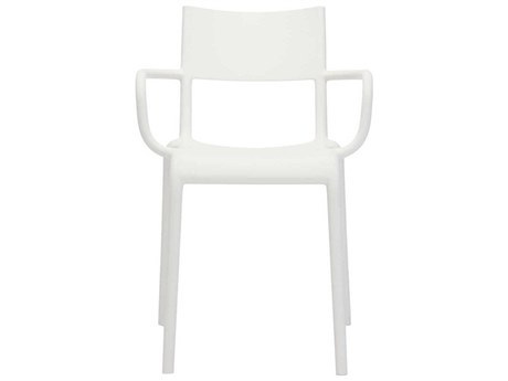 Kartell Outdoor Generic White Resin Dining Arm Chair