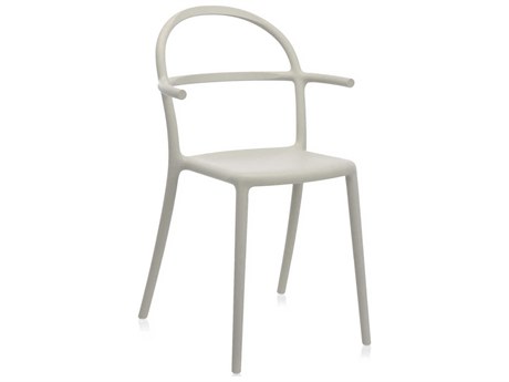 Kartell Outdoor Generic Gray Resin Dining Arm Chair