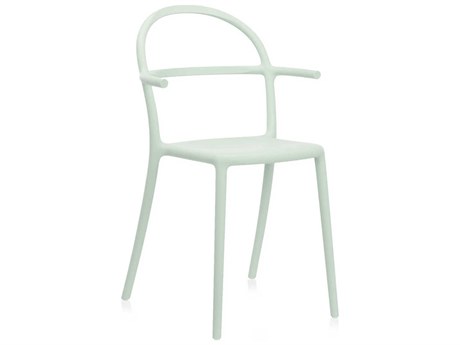 Kartell Outdoor Generic Sage Green Resin Dining Arm Chair