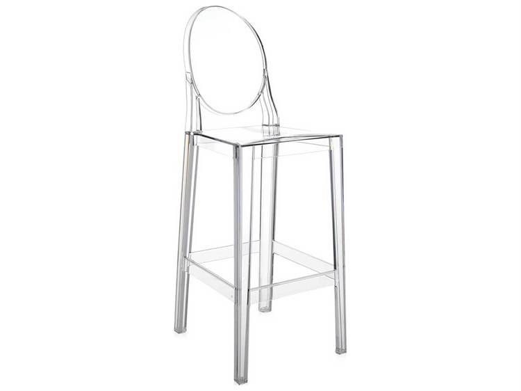 Kartell Outdoor One More Opaque Crystal Resin Bar Stool  (Sold in 2)