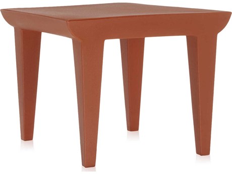 Kartell Outdoor Bubble Club Ochre Resin Square Side Table