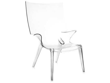 Kartell Outdoor Uncle Jim Transparent Crystal Resin Lounge Chair
