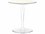Kartell Outdoor Tip Top Black Glass / Transparent Resin 19'' Wide Round End Table  KAO8605VN