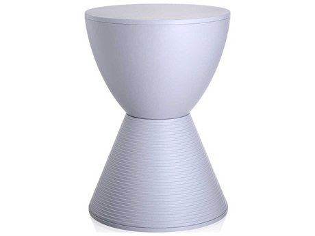 Kartell Outdoor Prince Aha Lavender Grey Resin Dining Stool