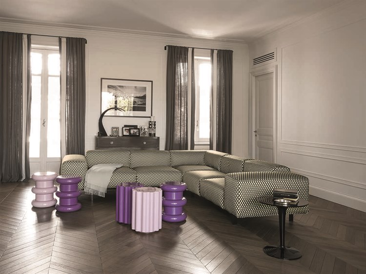 Kartell Outdoor Colonna Pink Fabric Resin Dining Chair KAO885331