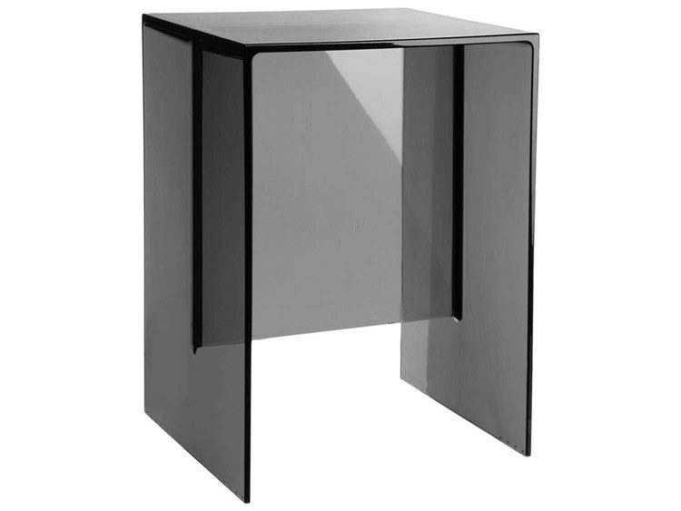 Kartell Outdoor Max-beam Transparent Smoke 13''L x 10'' Resin Rectangular End Table